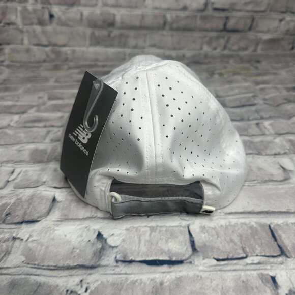 NWT New Balance Men's 6 Panel Pro Run Hat One Size (WHITE) (LAH41002) - Picture 8 of 16